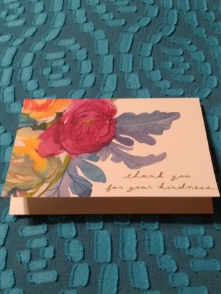 Floral Notecard - thank you 
