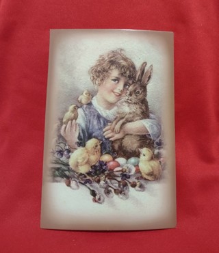 Easter Theme Greeting Card Scrap - Scrapbook - Junk Journal - Paper Craft
