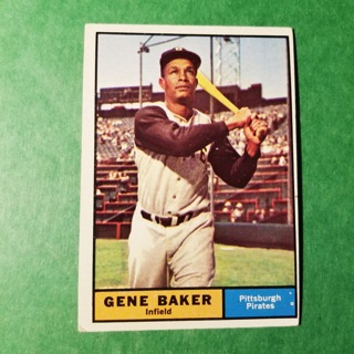 1961 - TOPPS BASEBALL CARD NO. 339 - GENE BAKER - PIRATES