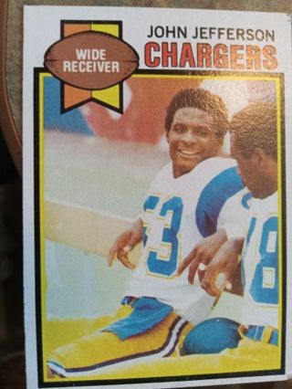 1979 TOPPS JOHN JEFFERSON SAN DIEGO CHARGERS FOOTBALL CARD# 217