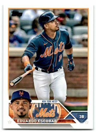 2023 Topps Series 1 Baseball Card Eduardo Escobar Mets #118