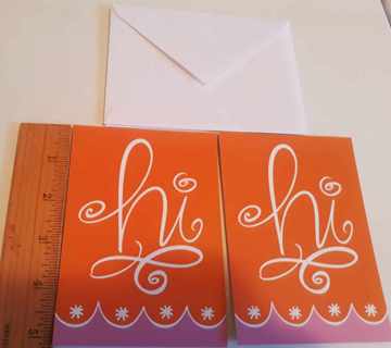 2 Hi Notecards (with Envelopes)