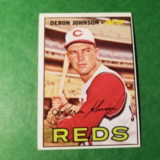 1967 - TOPPS BASEBALL CARD NO. 135 - DERON JOHNSON - REDS - EXMT/NRMT.