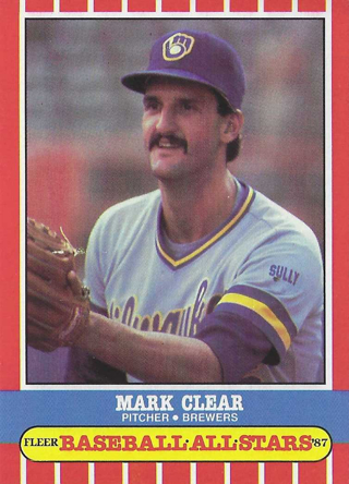 1987 Fleer Baseball All-Stars Mark Clear #9