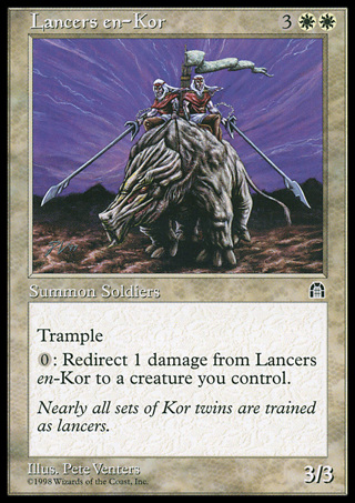 1998 Magic the Gathering Lancers en-Kor MTG  Card