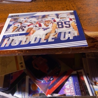 2022 panini score huddle up New England patriots football card 