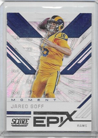 Jared Goff 2019 Score Epix Moment #EM1