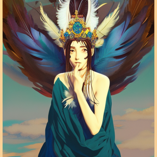 Listia Digital Collectible: Feather Winged Goddess