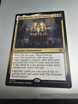 Magic the gathering mtg The Kenriths Royal Funeral rare card March of the machine