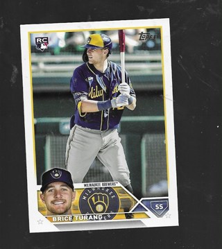 2023 TOPPS BRICE TURANG ROOKIE #530