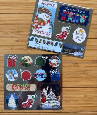 18 Christmas Stickers