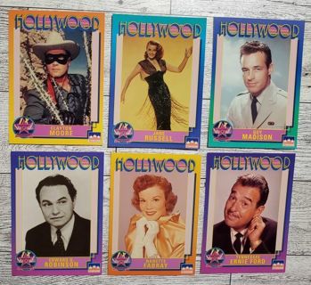 6 Hollywood 1991 Cards!