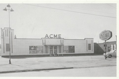 Vintage Unused Postcard: b&w: Acme #83, Akron