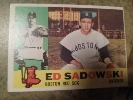 1960 T.C G. ED SADOWSKI BOSTON RED SOX BASEBALL CARD# 403