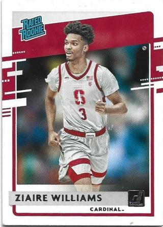 2021 DONRUSS DRAFT PICKS ZIAIRE WILLIAMS ROOKIE CARD