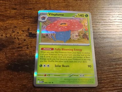 Pokemon VilePlume holo rare 045/165