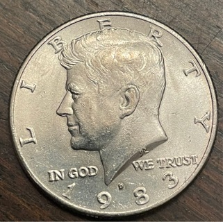 1983 D Kennedy Half Dollar Brilliant Uncirculated 