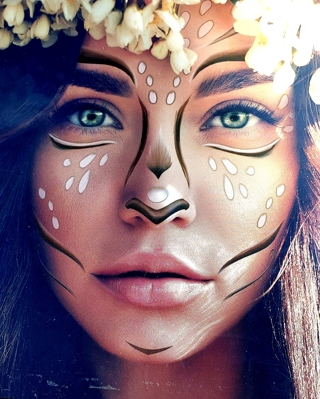 HALLOWEEN COSTUME FACE TATTOOS STYLE 13