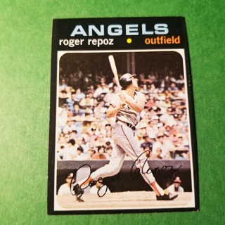 1971 Topps Vintage Baseball Card # 508 - ROGER REPOZ - ANGELS - NRMT/MT