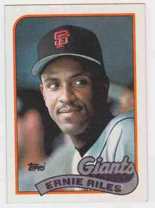 Ernie Riles 1989 Topps San Francisco Giants