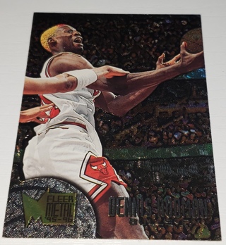 1995-96 ❤️ Dennis Rodman Fleer Metal #134 Chicago Bulls HOF ❤️ Basketball Card
