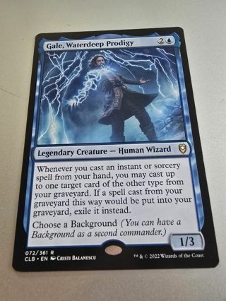 Magic the gathering mtg Gale Waterdeep Prodigy rare card Baldurs Gate