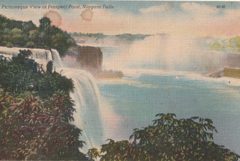 Vintage Unused Postcard: gin k: Prospect Point, Niagara Falls, NY