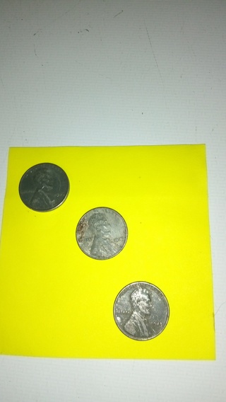3 steel pennies 1943