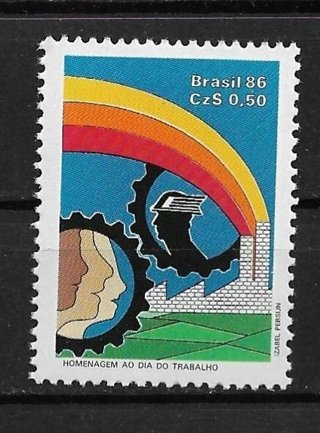 1986 Brazil Sc2045 Labor Day MNH