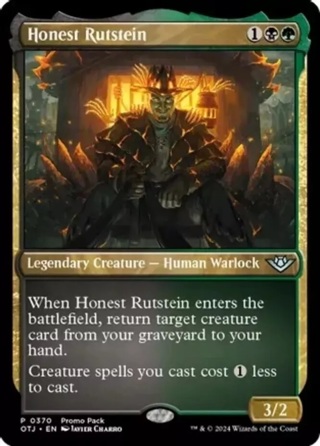 Honest Rutstein - Foil - Promo Pack MTG Promo Pack Cards NM Magic Foil