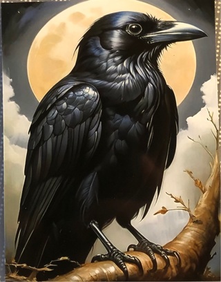 Crow - 3 x 4” MAGNET - GIN ONLY