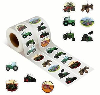 ↗️⭕(10) 1" TRACTOR STICKERS!! FARMING⭕(SET 2 of 2)