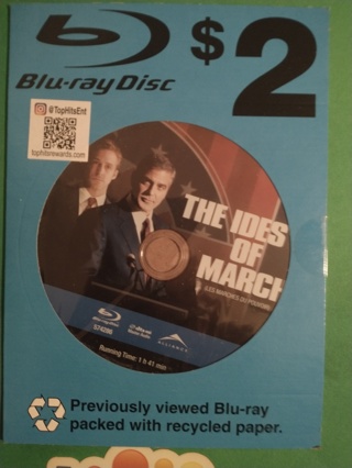 blu ray the ides of march free shipping