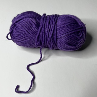 Purple 100% Acrylic Yarn 10 Yards 
