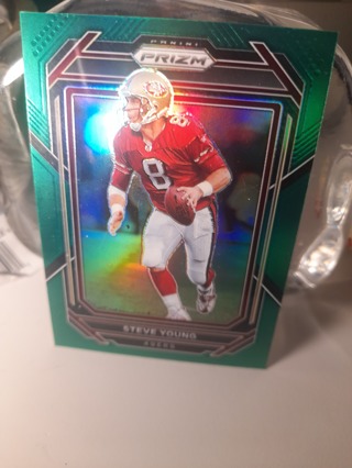 2022 Steve Young Green Chrome Prizm Refractor 49ers