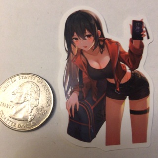 Anime Girl Sticker Read description before bidding 