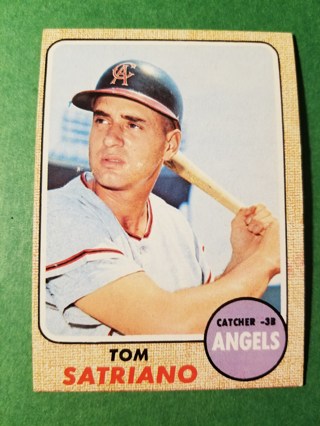 1968 - TOPPS EXMT - NRMT BASEBALL - CARD NO. 238 - TOM SATRIANO - ANGELS