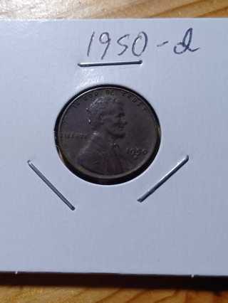 1950-D Lincoln Wheat Penny! 20