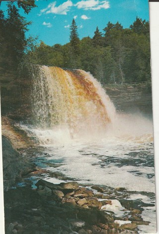 Vintage Unused Postcard: i: Upper Tahquamenon Falls, MI