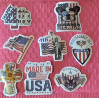 8 - "4TH OF JULY CELEBRATION" STICKERS