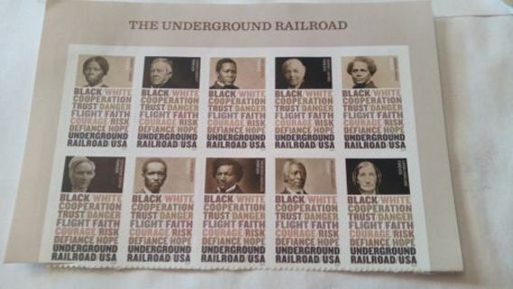 10- FOREVER US POSTAGE STAMPS.. THE UNDERGROUND RAILROAD
