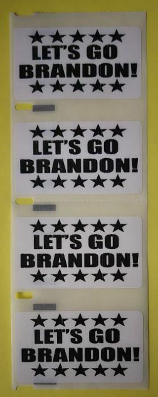 Four let's Go Brandon Stickers