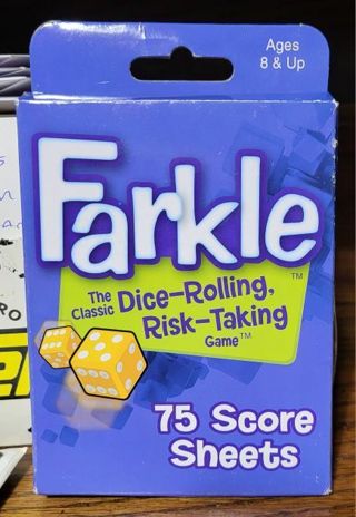 Farkle Score Sheets