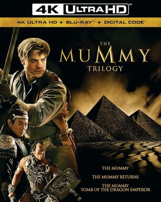 The Mummy Trilogy (Digital 4K UHD Download Code Only) *Halloween* *Horror* *Brendan Fraser*