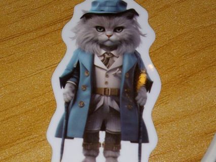 Cat Cute one new one vinyl lab top sticker no refunds regular mail high quality!