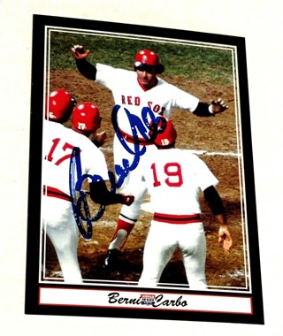 Bernie Carbo-Red Sox-Autographed 