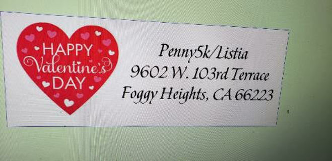 1 sheet Address Stickers