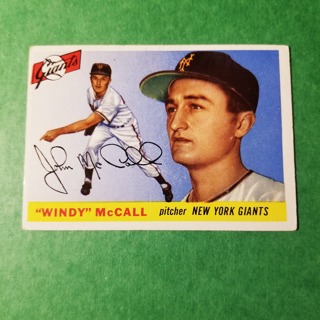 1955 - TOPPS BASEBALL CARD NO. 42 - WINDY McCALL - GIANTS