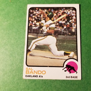 1973 - TOPPS BASEBALL CARD NO. 155 - SAL BANDO - A'S - NRMT/MT+