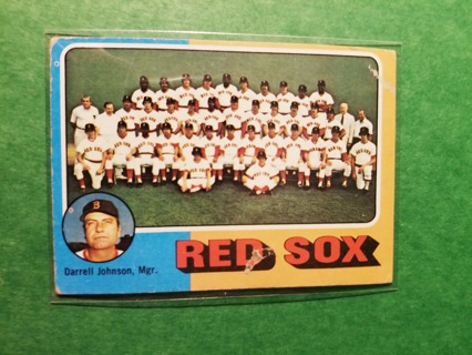 1975 TOPPS BASEBALL CARD # 172 - BOSTON TEAM - RED SOX